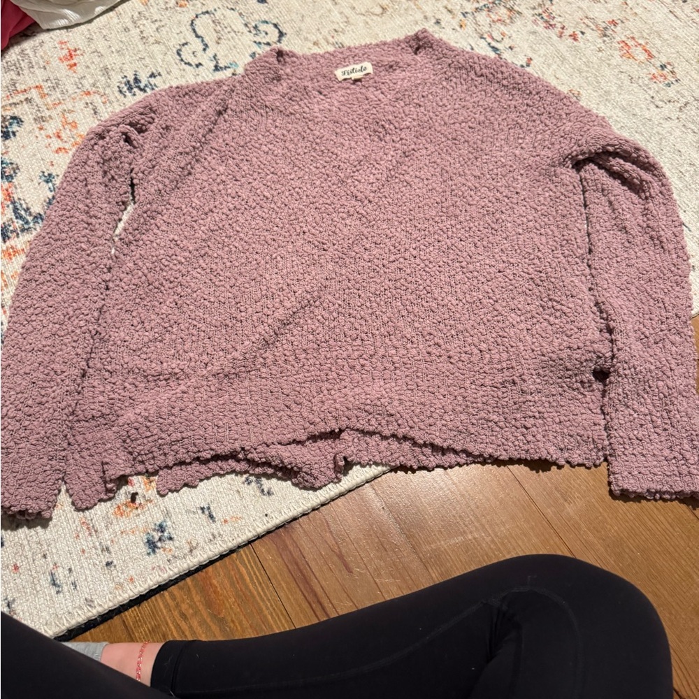 Madewell Textured Mauve Sweater